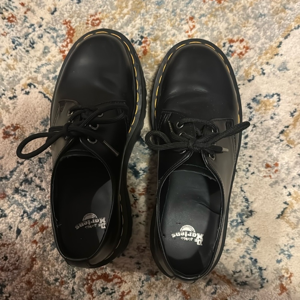 DR MARTEN’S 1461 SMOOTH LEATHER PLATFORM SHOES SIZE 7 *very good condition*